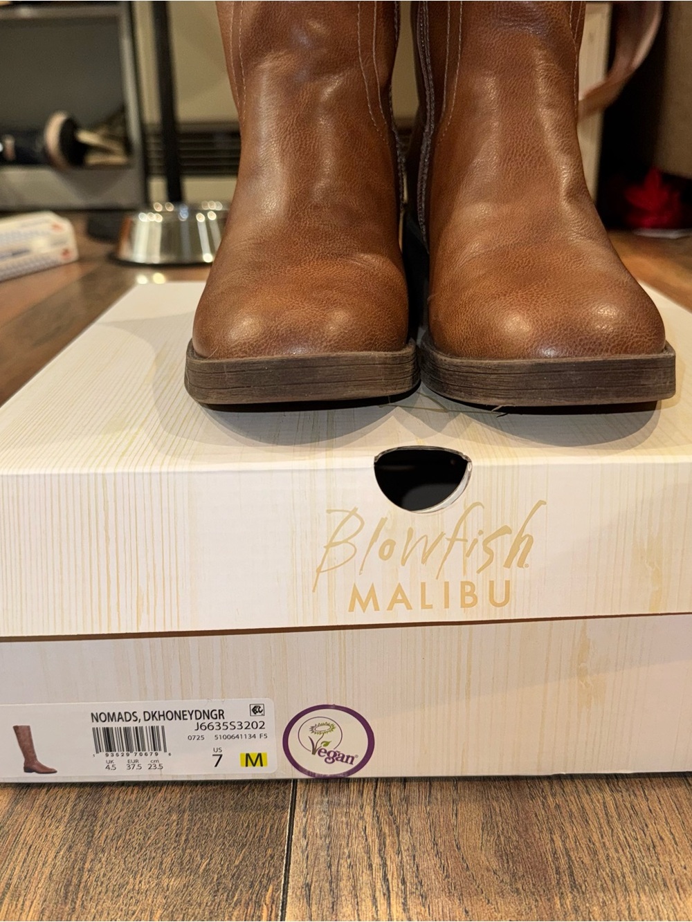 Blowfish Brown Vegan Heeled Boots